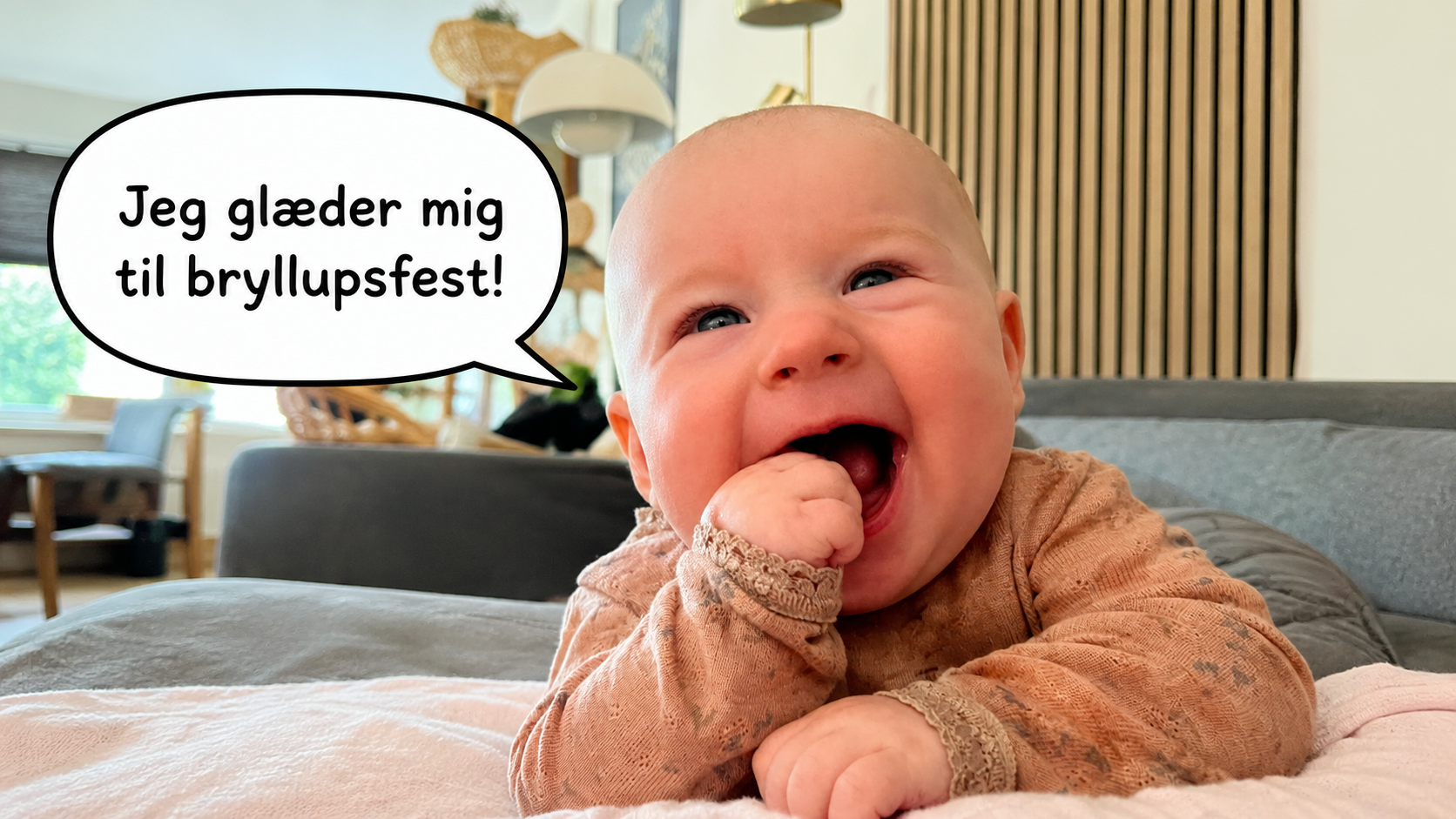 Jeg glæder mig til bryllupsfest!