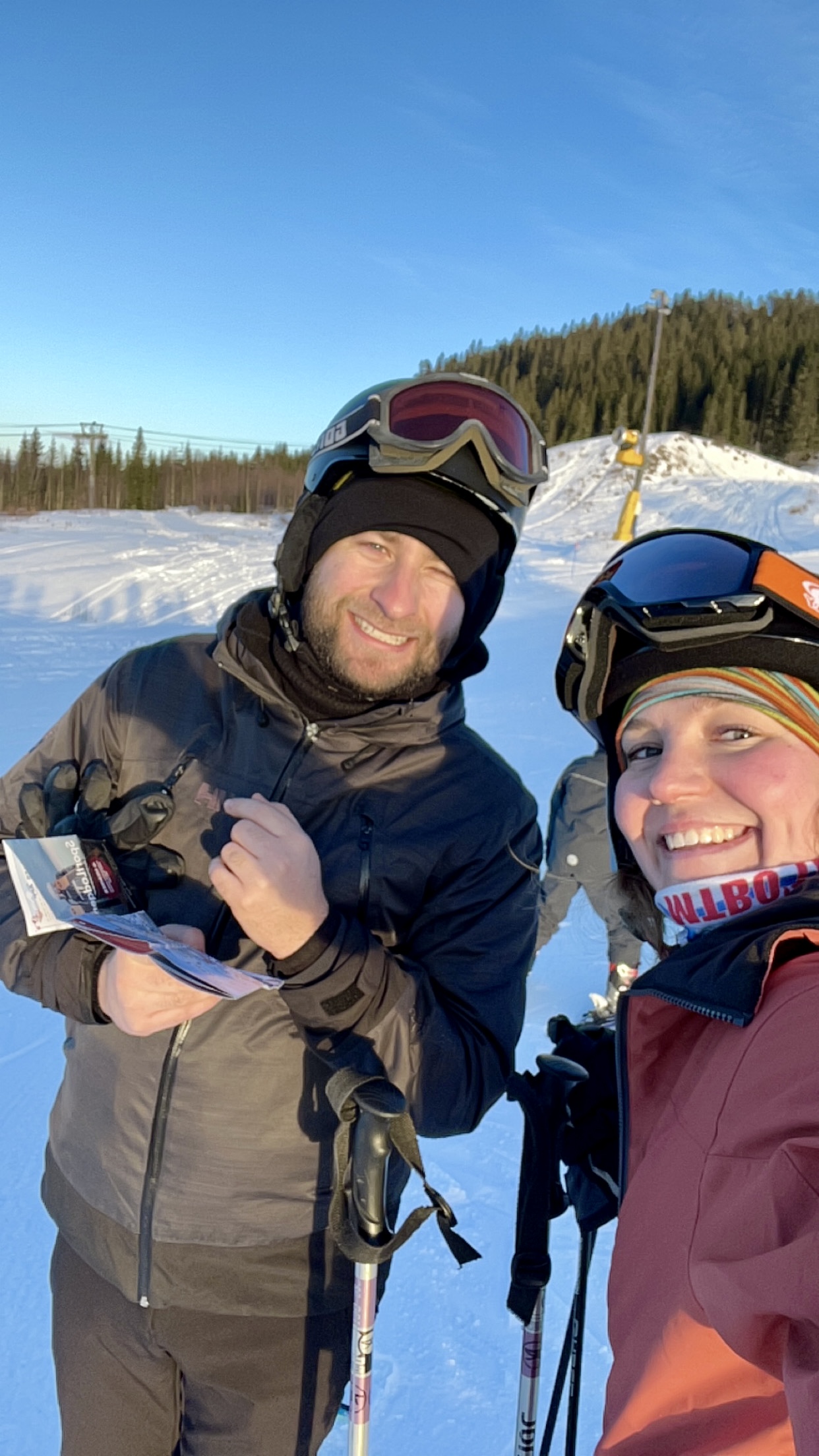 Vores første skitur sammen